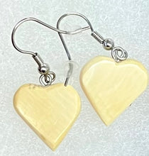 Load image into Gallery viewer, Ivory Heart Earrings
