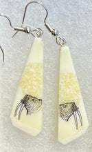 Load image into Gallery viewer, Ivory Etching Earrings
