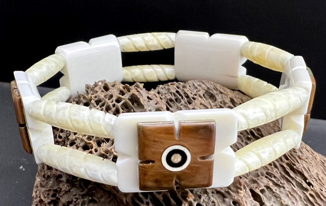 Baleen / ivory bracelet