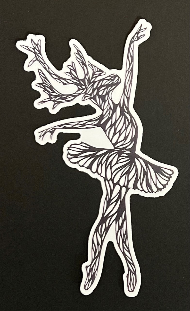 Caribou Ballerina Sticker