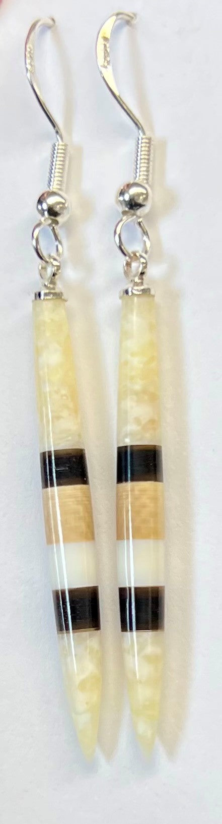 Laminated Ivory Earrings