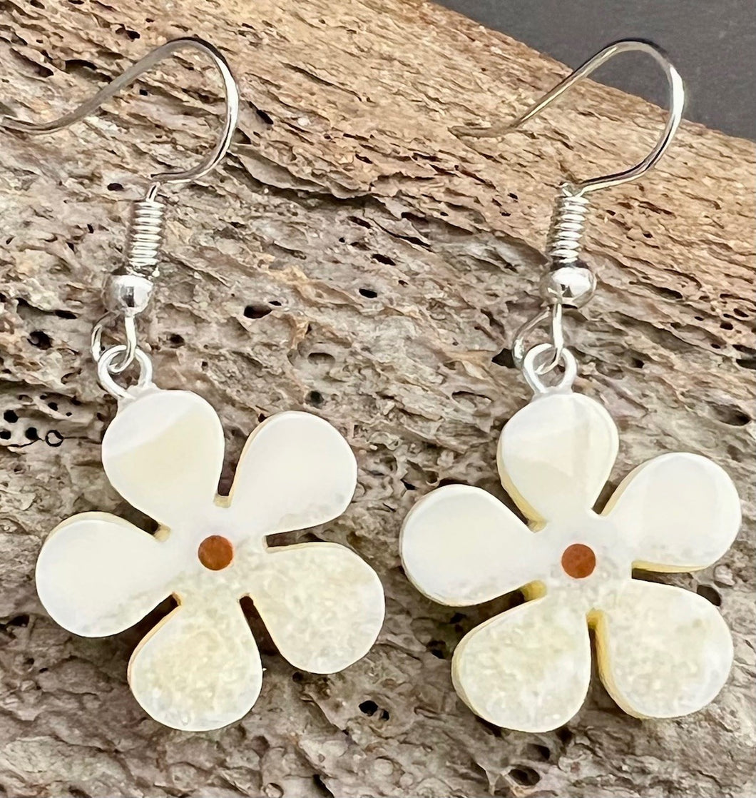 Ivory Flower Earrings