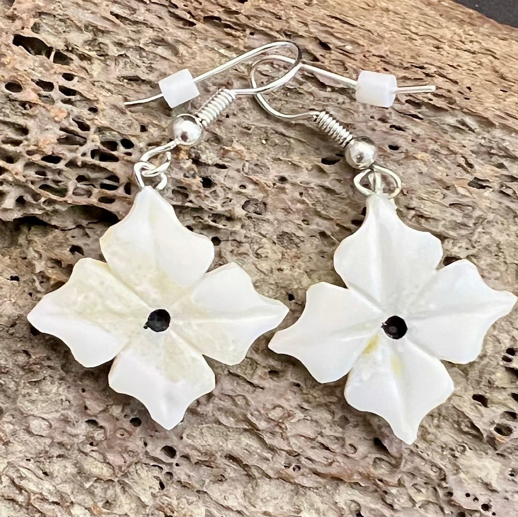 Ivory Flower Earrings