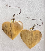 Load image into Gallery viewer, Ivory Heart Earrings
