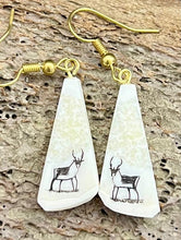 Load image into Gallery viewer, Etching Ivory Earrings
