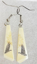 Load image into Gallery viewer, Etching Ivory Earrings
