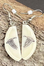 Load image into Gallery viewer, Etching Ivory Earrings
