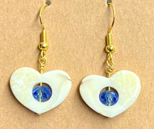 Load image into Gallery viewer, Ivory Heart Earrings
