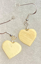 Load image into Gallery viewer, Ivory Heart Earrings
