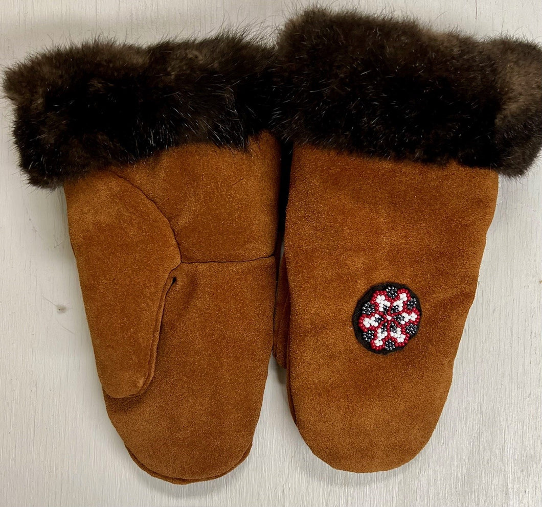 Suede Mittens