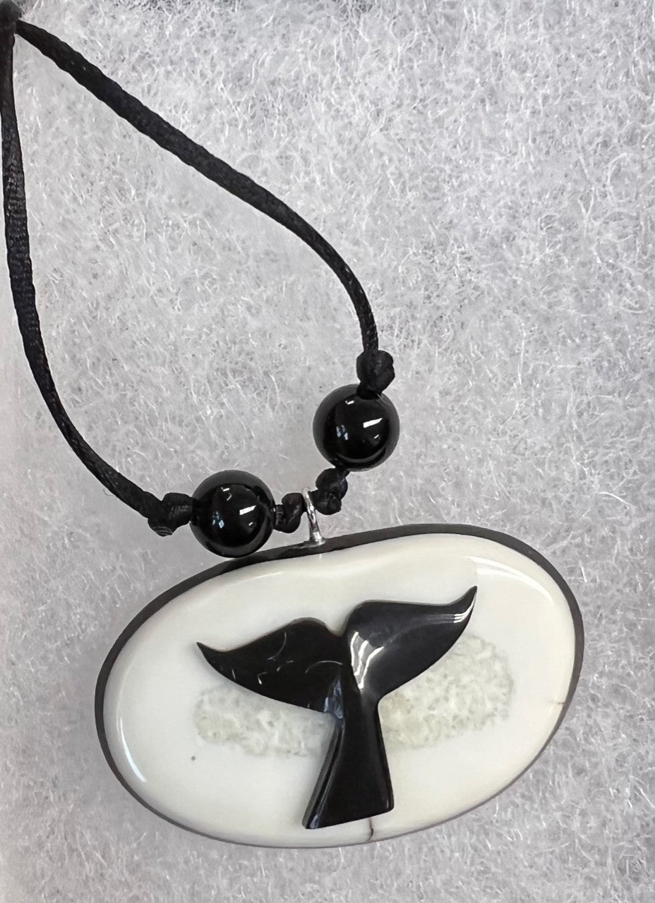 Ivory Necklace Whale Tail