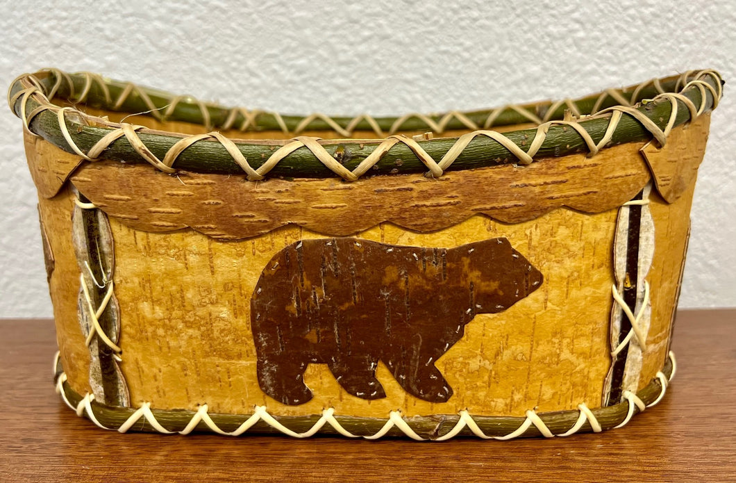 Birch Bark Basket Bear Design