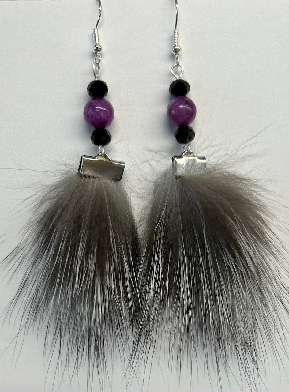 Fur Earrings