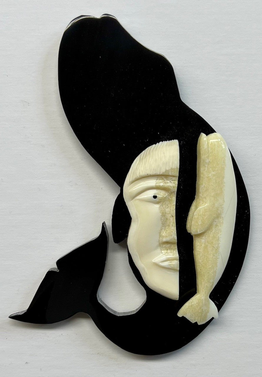 Baleen/ivory carving