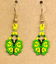 Load image into Gallery viewer, Beaded Butterfly Earrings
