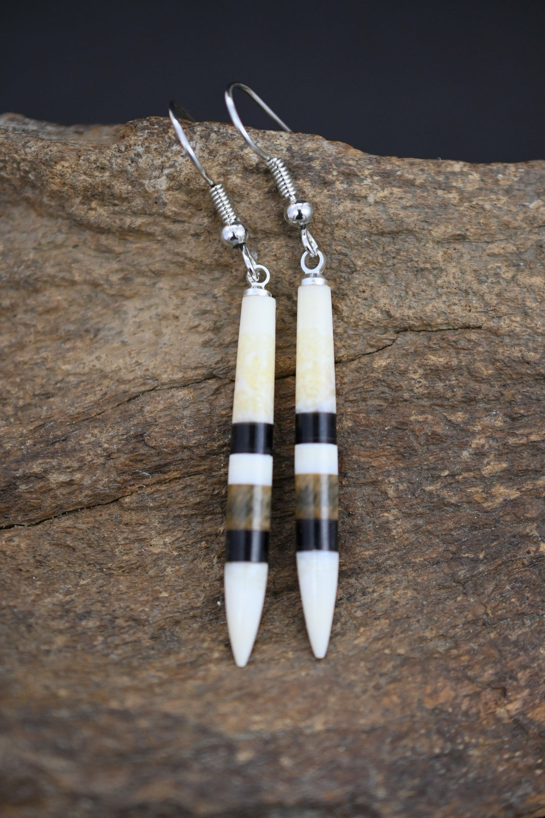 Laminated Ivory Earrings