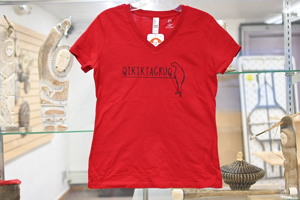 Women's Red Qikiktagruk T-Shirt