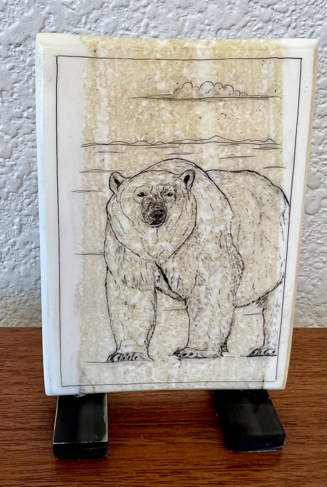 Bear Scene Etching